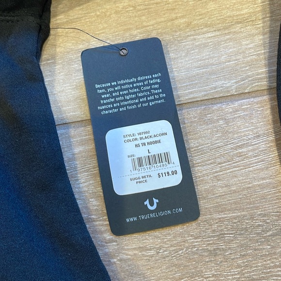 True Religion Hoodie LARGE - Picture 5 of 8